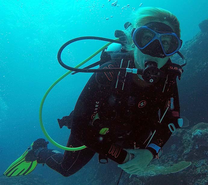 Prashanti doing what she does best