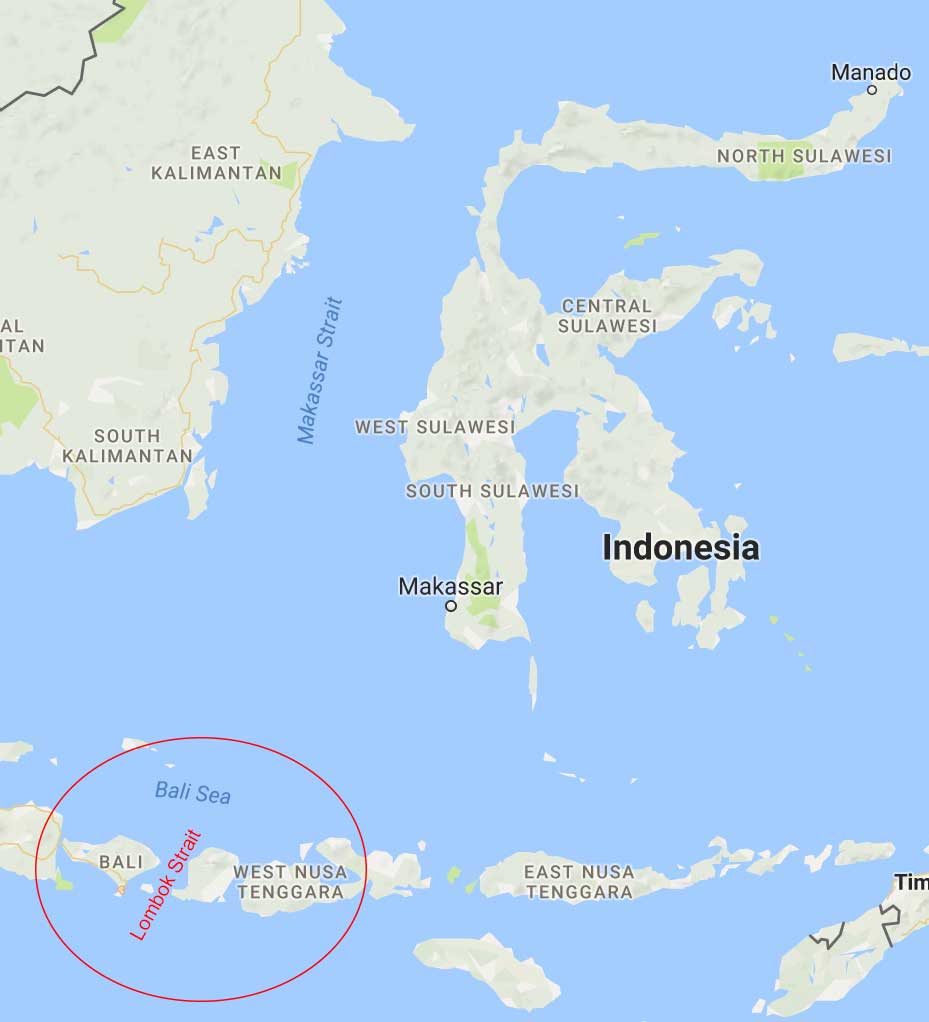 Diving Lembongan in the Lombok Strait
