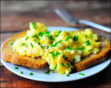 Who doesn't like scrambled eggs on toast