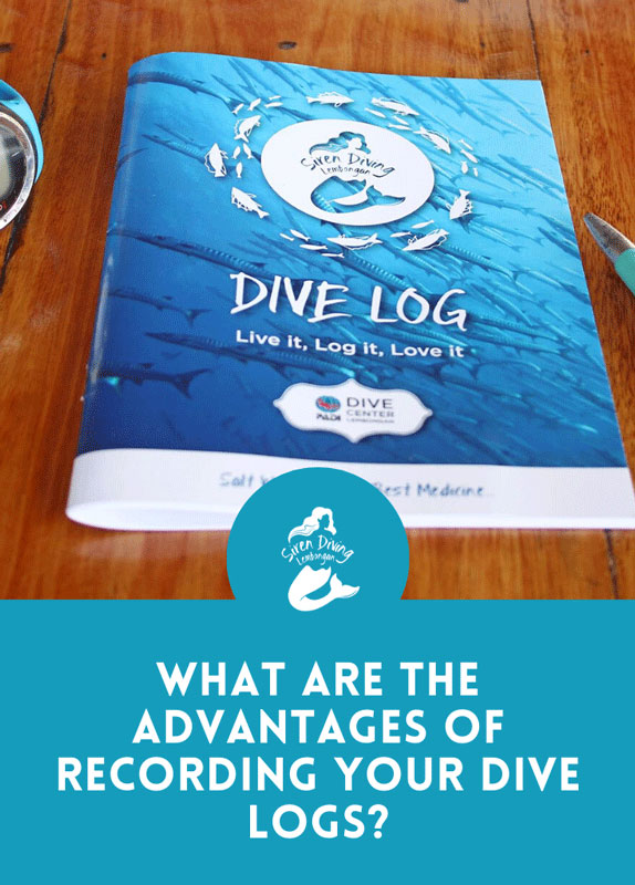 A logbook records all your diving experiences