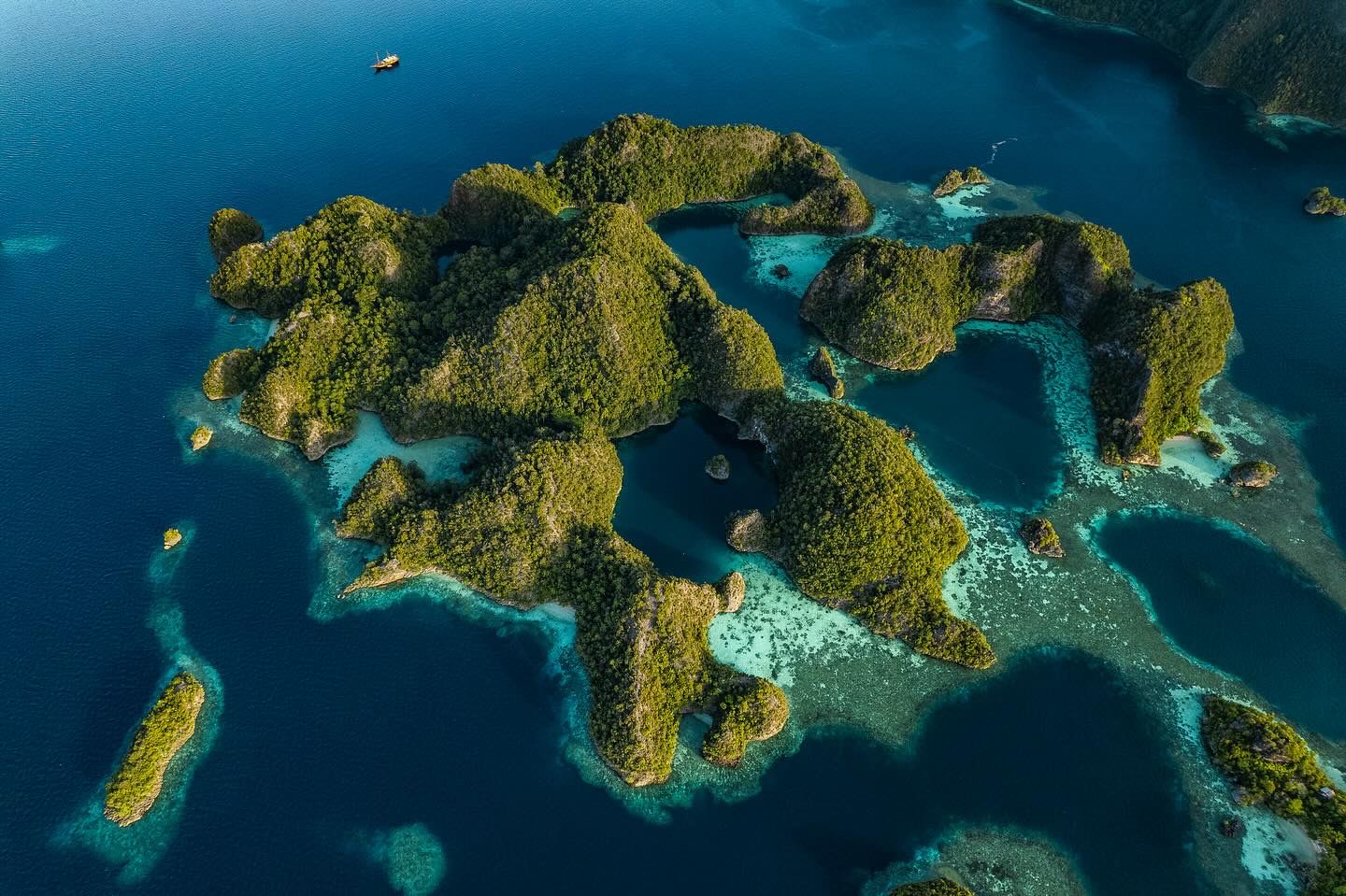 Aerial pic of Raja Amat